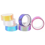 5m Rhythmic Gymnastics Decoration Holographic Prismatic Glitter Tape Hoops Stic^