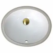 Nantucket GB-13x10-W Glazed Bottom 13" X 10" Undermount Ceramic Sink In White