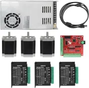 3 Axis Nema23 Stepper Motor 76mm CNC Controller Kit TB6600 Driver USB MACH3