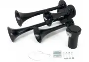 DIY Impact Drill Train Horn Kit for Cordless Milwaukee Drill - Quad Trumpets