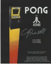 NOLAN BUSHNELL Signed 8 x 10 Photo ATARI PONG Creator VINTAGE Video Game