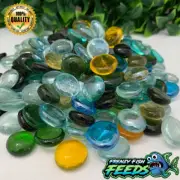 Colourful Round Glass Pebbles Beads Stones Gems For Aquariums Craft Mosaic Pots