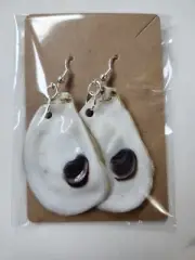 Genuine Oyster Shell Earrings