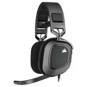 Corsair CA-9011237-AP HS80 RGB USB Wired Gaming Headset - Carbon - Dolby Atoms 3D, Pulse Sound