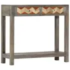 Solid Mango Wood Console Table Grey 86cm Side Hall Entrance Stand vidaXL