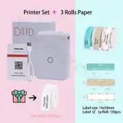 Label Maker Machine Mini Pocket Thermal Label Printer All In One Machine New
