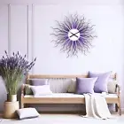 Purple and grey starburst wall clock in 3 sizes by ardeola - Medusa lavender