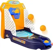 Tabletop Basketball Game - Small 2-Player Tabletop Game Basketball Machine | Desk Toys, Party Favors Interactive Toys for Home Office Party, Classroom Prizes
