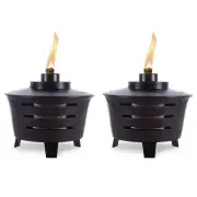 5.50 In. Mini Pit Table Torch Metal Black