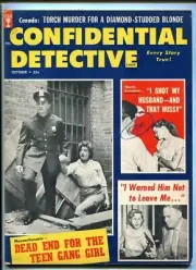 MAG: CONFIDENTIAL DETECTIVE CASES October 1958-TORCH MURDER--POISON SLAYERS FN
