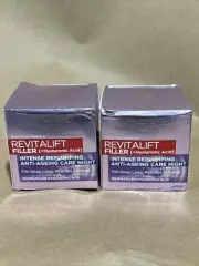 Set of 2 L’Oreal Revitalift Filler Hyaluronic Acid Night