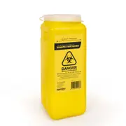 FastAid Sharps Container, Plastic, 1.8L, Yellow