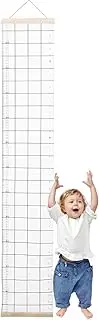 Kids Height Wall Chart,Canvas Wall Growth Chart for Kids | Measuring Ruler Hangable Waterproof Removable, Bedroom Nursery Decoration for Boys Girls