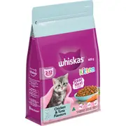 Whiskas Kitten 2-12 Months Dry Cat Food Chicken & Tuna Flavours 800g