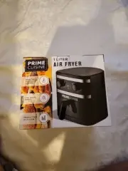New 1 Liter Prime Cuisine Black Air Fryer ~ Compact for Dorm Room Small Kitchens