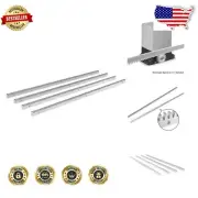 High-Strength 4-Pack Galvanized Gear Racks for Sliding Gates - Low Noise Design