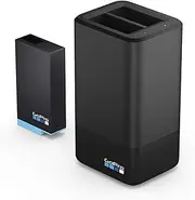 GoPro Max Dual Battery Charger + Battery (Official Accessory), Black