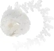 1Pc Vintage DIY Handmade Embroidery Lace Trim Flower Pattern for Clothing Bags Present Packaging Decorative Accessory for Craft Projects