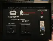 ROCKSTONE POWER 3000 WATT VOLTAGE CONVERTER TRANSFORMER/ STEP UP & DOWN AC