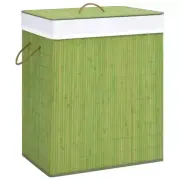 NNEVL Bamboo Laundry Basket Green 100 L