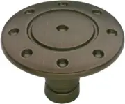 (5 Pack) 1-3/8 inch Southwestern Ring & Dot Knob Venetian Bronze