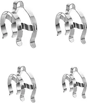 BUGUUYO 2sets Keck Clamps for Laboratory Glassware and Resistant for Securely Holding Socket Joints Labs and Research Environments 4pcs*2