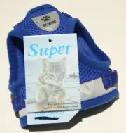 Supet Cat Dog Step-In Harness EXTRA SMALL Mesh Reflective 3-5lbs