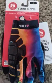 New G-Form Sorata Trail Gloves XL Rainbow Tye-Dye GL0402506