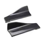 2Pcs Car Bumper Spoiler Carbon Fiber Look Rear Splitter Diffuser Lip Accessories (for: Volvo)