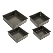 Bakemaster Loose Base Square Deep Cake Pan - 23x7cm