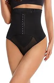 [DKDDSSS] Shapewear for Women Tummy Control, High Waisted Tummy Control Knickers, Tummy Control Thong, Slimming Shaping Underwear Black, Black, m