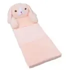 H (3 Layers)Foldable Kids Sofa Pink Dog Sponge Pull Out Kids Couch Soft New