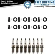 Ignition Coil Boots & Iridium Spark Plug Kit Set for Toyota Lexus V8