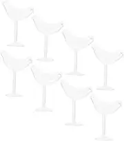 VINTORKY 8Pcs Bird Shaped Cocktail Glasses Elegant Liquor Cups for Parties Home Bar Club Unique Design for Wine Juice Whiskey Stable Base Glassware