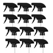 12 Pcs Trigger Sprayer Spray Nozzle Head - 28/410 Neck Size black