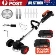 Electric Whipper Snipper Cordless Grass Trimmer Garden Lawn Cutter Brush Mower