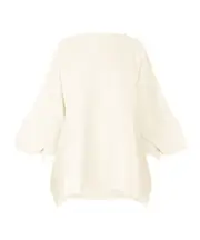 Square Rib AP sweater 2 frosty white