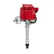 Red HEI Distributor with Mechanical Tach Drive for Chevy Corvette SB BB V8