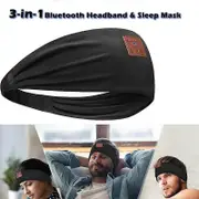Sleep Headphones Bluetooth Wireless Music Sport Headband Earbuds with MIC HD Thin Speakers Sleeping Headphones for Side Sleepers style 2 -Black