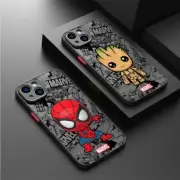Marvel Cartoon iPhone Case 15 14 13 12 Pro Max Shockproof Soft Silicone AU