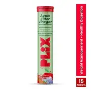 Plix Apple Cider Vinegar Effervescent Digestive Support & Manage Weight - 15 Tab