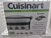 CUISINART 5-IN-1 GRIDDLER SERIES Griddler, Stainless Steel -Brand New