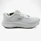 Skechers Go Run Consistent 2.0 Engaged White Black Womens Athletic Sneaker