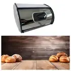 Bread Bin with Roll Lid Multipurpose Bread Box for Baked Goods Home Cookies