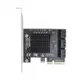 臺式機PCI-E轉SATA 3.0 6口陣列軟RAID轉接卡硬碟擴展卡SA-031電