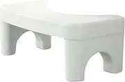 1Pc Folding Bathroom Toilet Stool Space Saving Step Stool for Home Use Slip Design Thickened Material Convenient Support for White Color