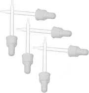 TIDTALEO Replacement Glass Dropper Silicone Cap 6 Pack Liquid Droppers Glass Pipettes for Home Bar