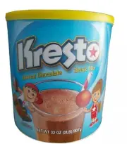 Kresto Chocolate Drink 32 oz PK Instant Chocolate Drink Mix Free Fast Shipping!