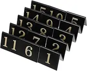 Gatuida 15pcs Double Sided V Shaped Scene Markers Detective Party Game Number Signs Stable Easy to Read Evidence Markers Background with Bold Numbers for Events Decorations