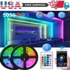 16ft/ 32ft LED Strip Lights 5050 RGB Bluetooth Color Change Room with Remote